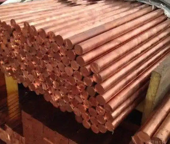 Yüzeyi cilalanmış 99.9% kırmızı bakır Etrafı 10-50 mm C11000 inşaat için katı bakır çubukları