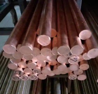 Yüzeyi cilalanmış 99.9% kırmızı bakır Etrafı 10-50 mm C11000 inşaat için katı bakır çubukları