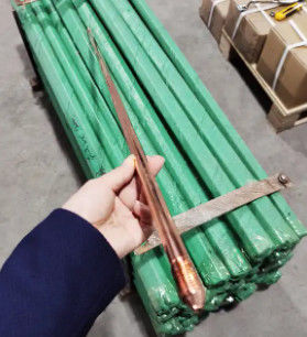Toptan Satış Düşük Fiyat 10mm 20mm DIA Elektrikli Bakır Bağlı Yer Elektrodu Bakır Yer Çubuğu