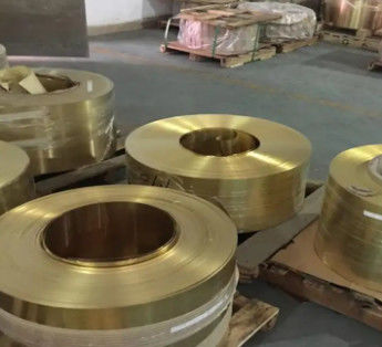 Sıcak Satış Bakır Brass Foil Teyp C26800 Brass Coil Şerit 0.2mm 0.3mm 0.5mm Kalınlığı Fabrika Doğrudan